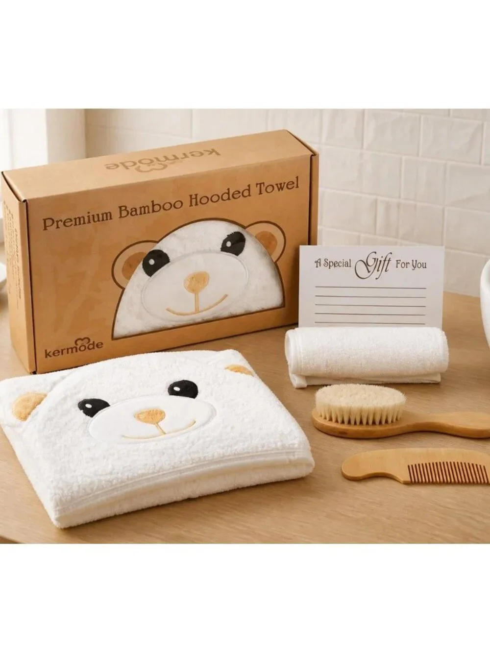 Kermode Baby Luxury Bath Set with Premium Bamboo NWOT